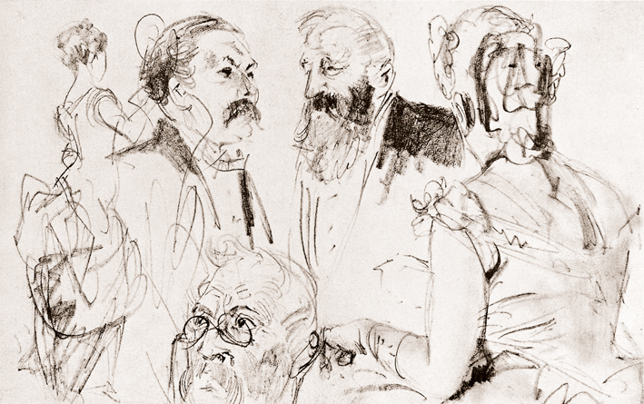  Adolpyh Von Menzel —— 人物肖像习作